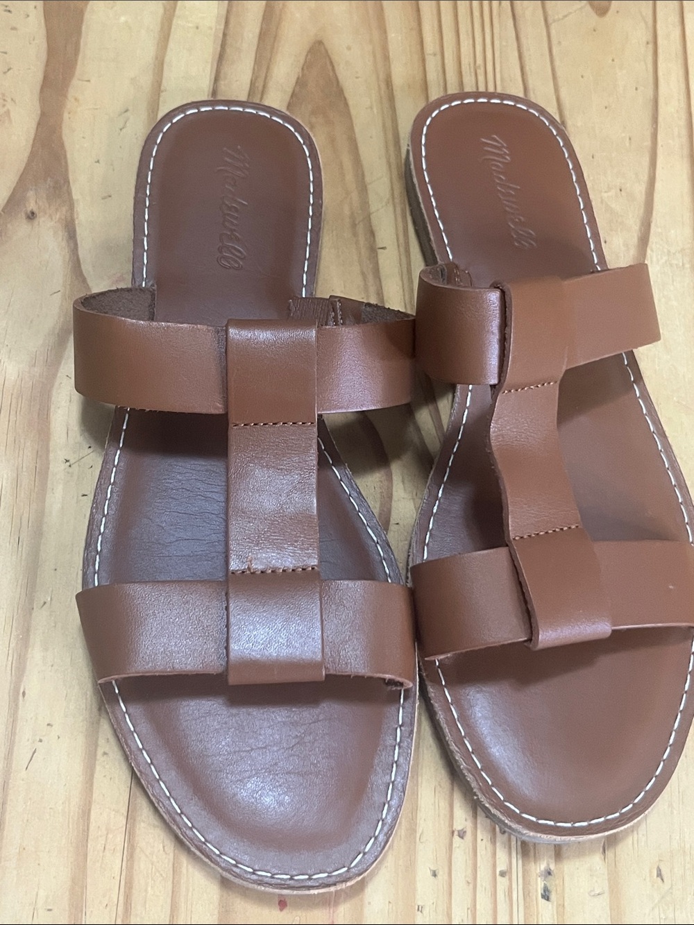 Madewell the Boardwalks T-Strap Slide Sandals - Picture 4 of 9